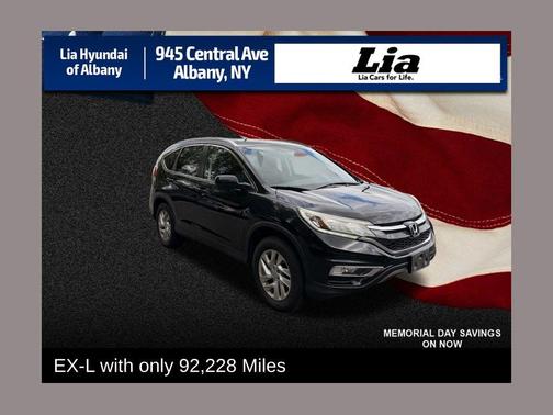Crystal Black Pearl 2015 Honda CR-V EX-L
