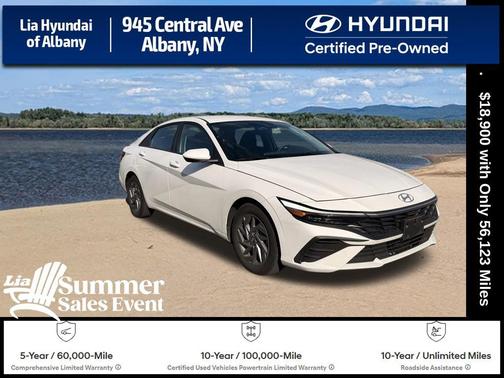 Serenity White 2024 Hyundai ELANTRA SEL