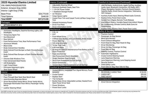 2025 Hyundai ELANTRA Limited