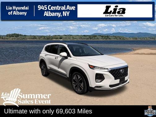 Quartz White 2019 Hyundai SANTA FE Ultimate 2.0T