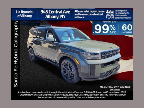 Rockwood Green 2026 Hyundai SANTA FE HEV Calligraphy