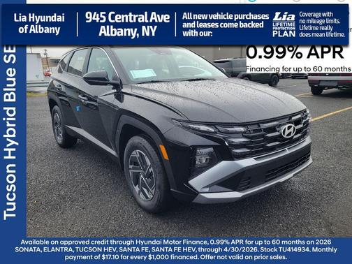 Ash Black 2026 Hyundai TUCSON Hybrid Blue SE