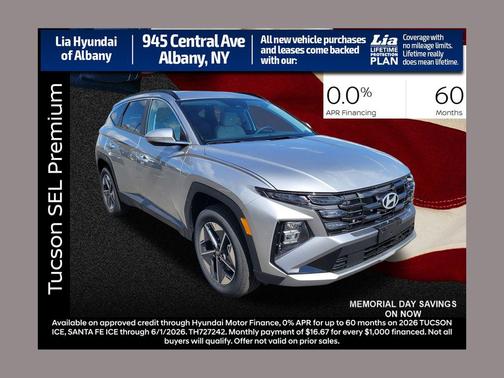 Shimmering Silver 2026 Hyundai TUCSON SEL Premium