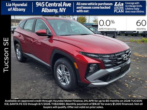 Ultimate Red 2026 Hyundai TUCSON SE