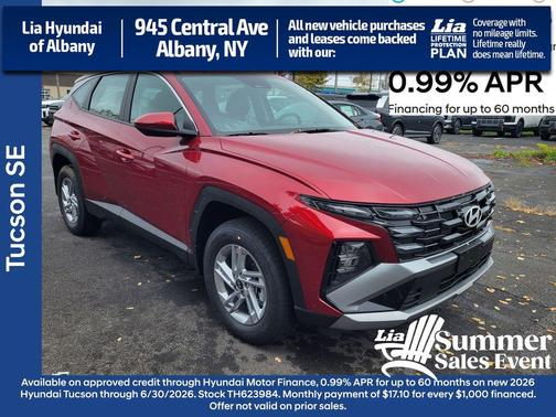 Ultimate Red 2026 Hyundai TUCSON SE