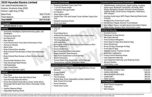 2025 Hyundai ELANTRA Limited
