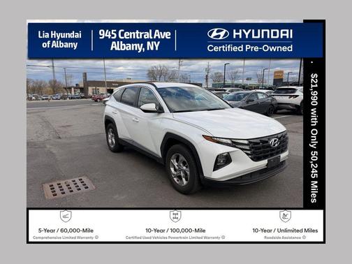 White Pearl 2024 Hyundai TUCSON SEL