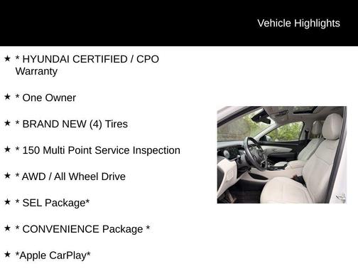 White Pearl 2024 Hyundai TUCSON SEL