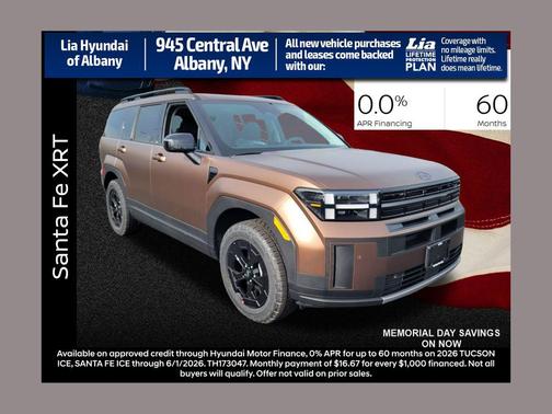 Earthy Brass Matte 2026 Hyundai SANTA FE XRT
