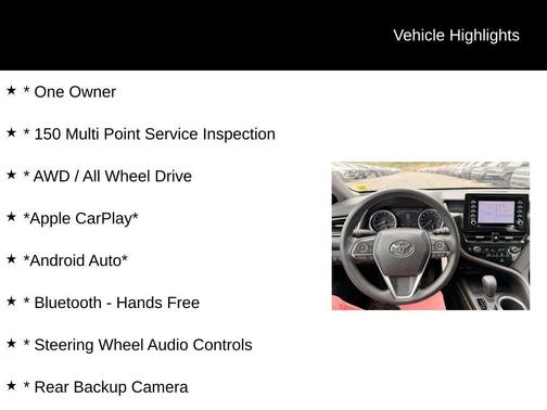 Midnight Black Metallic 2022 Toyota Camry LE