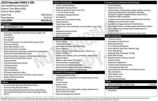 2025 Hyundai IONIQ 6 SEL