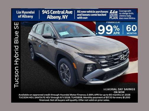 Cashmere Bronze 2026 Hyundai TUCSON Hybrid Blue SE