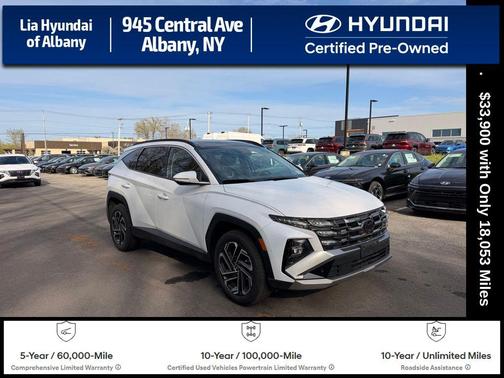 Serenity White Pearl 2025 Hyundai TUCSON Limited