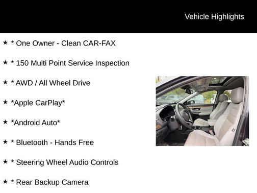 Gray 2019 Honda CR-V EX-L