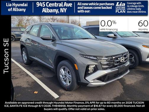 Hampton Gray 2026 Hyundai TUCSON SE
