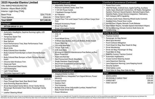 2025 Hyundai ELANTRA Limited
