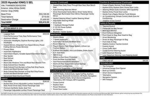 2025 Hyundai IONIQ 5 SEL