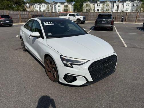 Glacier White Metallic 2023 Audi A3 Premium
