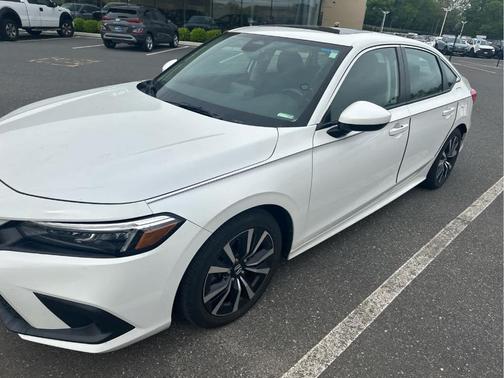 Platinum White Pearl 2023 Honda Civic EX