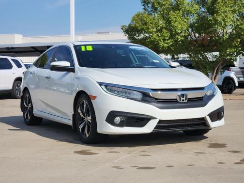 White 2018 Honda Civic Touring