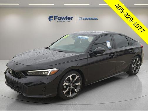 Crystal Black Pearl 2025 Honda Civic Hybrid Sport Touring
