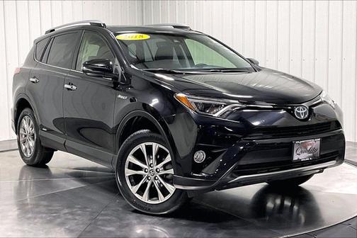 Black Sand Pearl 2018 Toyota RAV4 Hybrid Limited