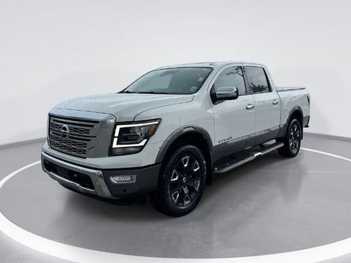 White 2021 Nissan Titan Platinum Reserve