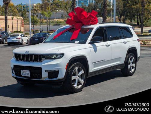 Bright White Clearcoat 2021 Jeep Grand Cherokee L Limited