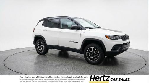 Bright White Clearcoat 2025 Jeep Compass Trailhawk