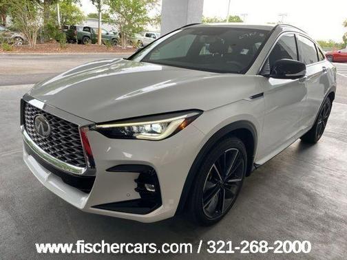 Radiant White 2023 INFINITI QX55 ESSENTIAL