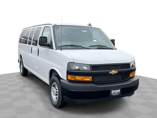 Summit White 2026 Chevrolet Express 3500 3500 Extended Wheelbase, LS, RWD