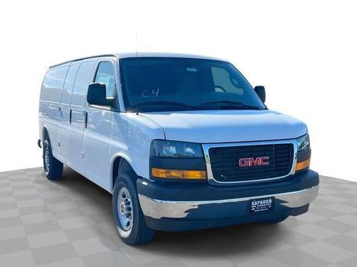 Summit White 2026 GMC Savana 3500 3500 Extended Wheelbase, Work Van, RWD
