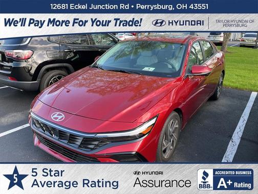 Red 2024 Hyundai ELANTRA Limited
