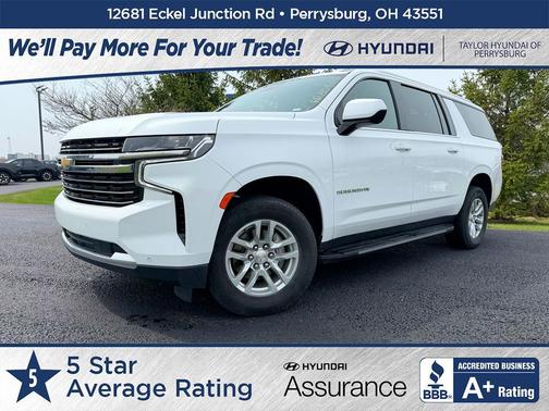 Summit White 2024 Chevrolet Suburban LT