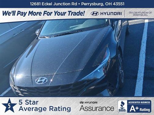 Black 2023 Hyundai ELANTRA SEL