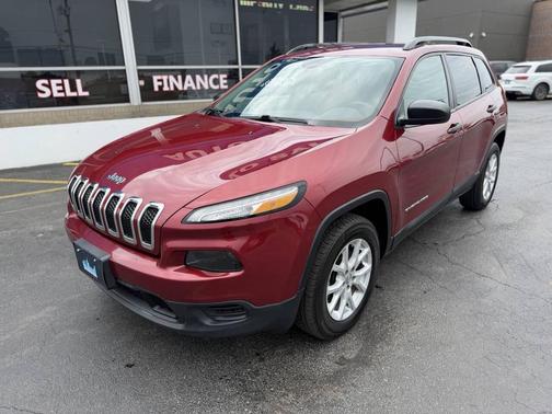 Maroon 2017 Jeep Cherokee Sport