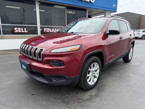 Maroon 2017 Jeep Cherokee Sport