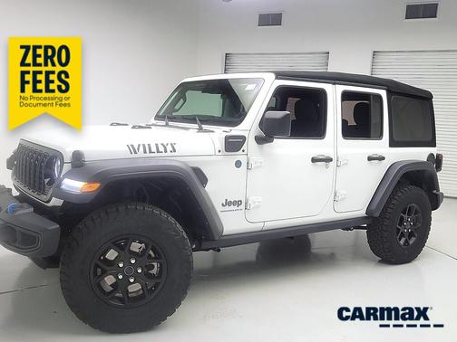 White 2024 Jeep Wrangler 4xe Willy's
