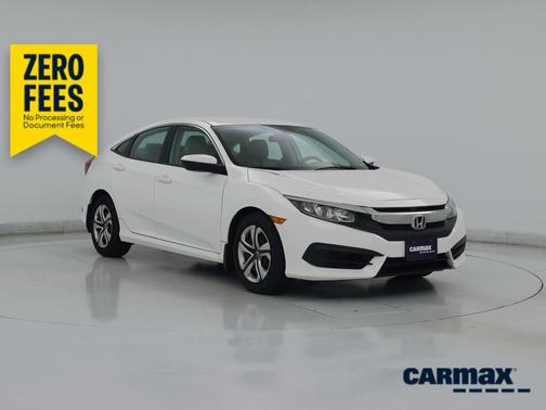 White 2016 Honda Civic LX