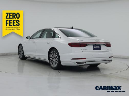 White 2019 Audi A8 L