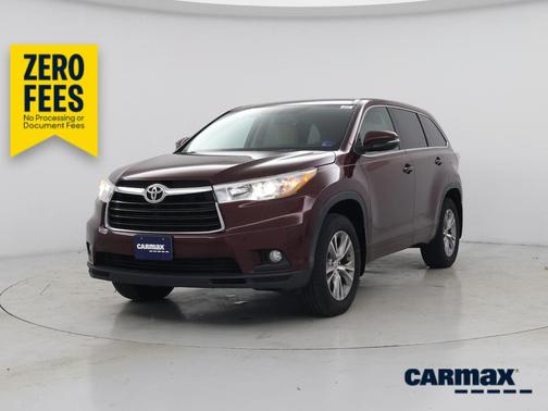 Burgundy 2015 Toyota Highlander LE Plus