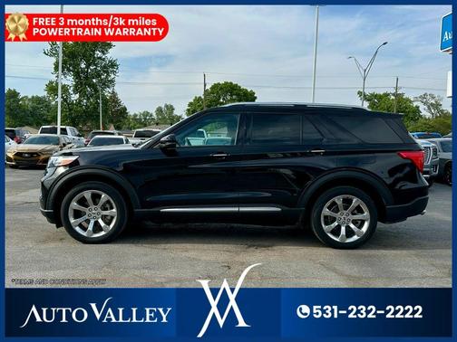 Agate Black Metallic 2020 Ford Explorer Platinum