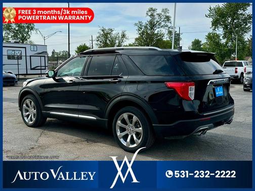 Agate Black Metallic 2020 Ford Explorer Platinum
