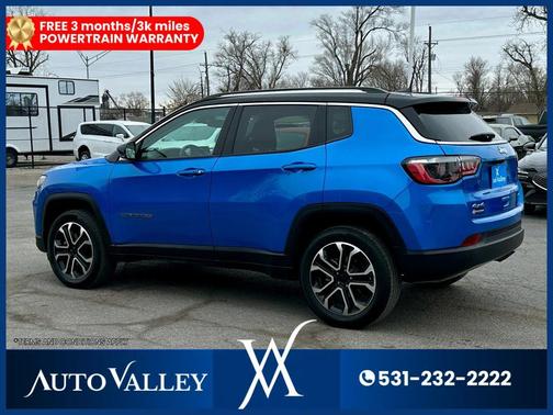 Laser Blue Pearlcoat 2022 Jeep Compass Limited