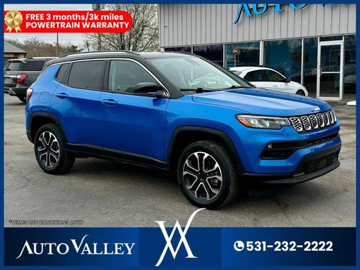 Laser Blue Pearlcoat 2022 Jeep Compass Limited