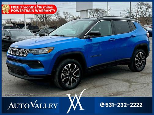 Laser Blue Pearlcoat 2022 Jeep Compass Limited