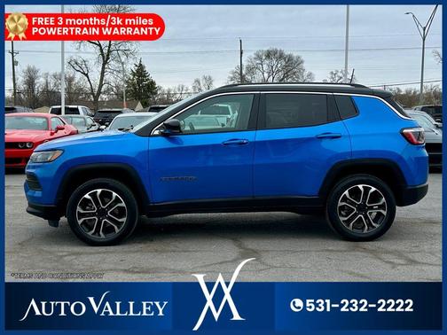 Laser Blue Pearlcoat 2022 Jeep Compass Limited