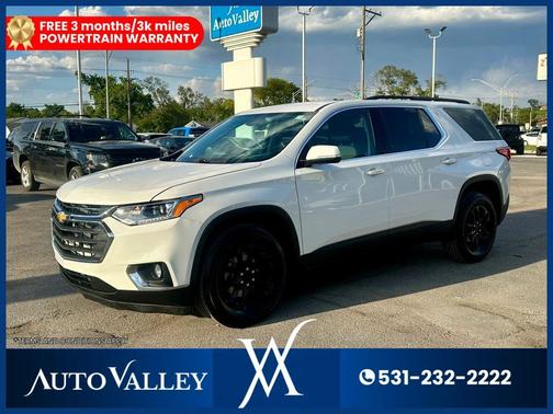 Summit White 2020 Chevrolet Traverse LT Cloth