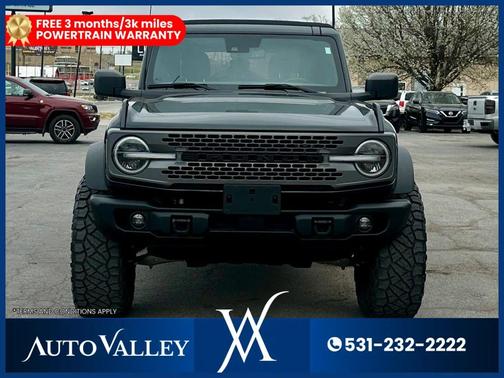 Shadow Black 2022 Ford Bronco Badlands
