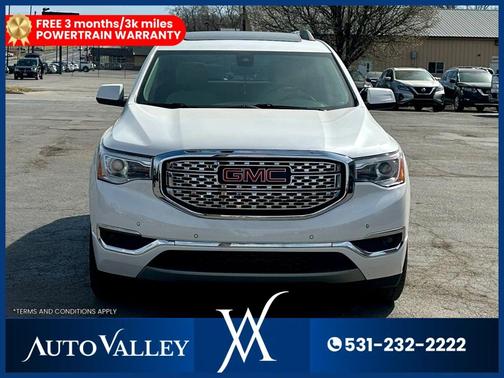 White 2019 GMC Acadia Denali